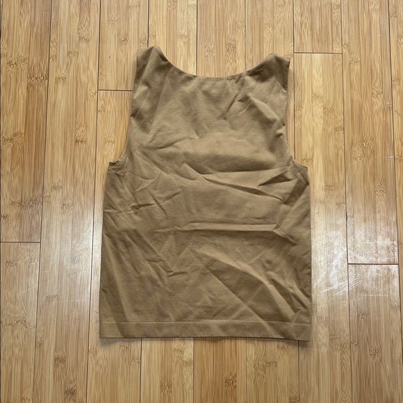 A New Day Everyday Scoop Neck Tank Top - Tan/Camel - Picture 4 of 4